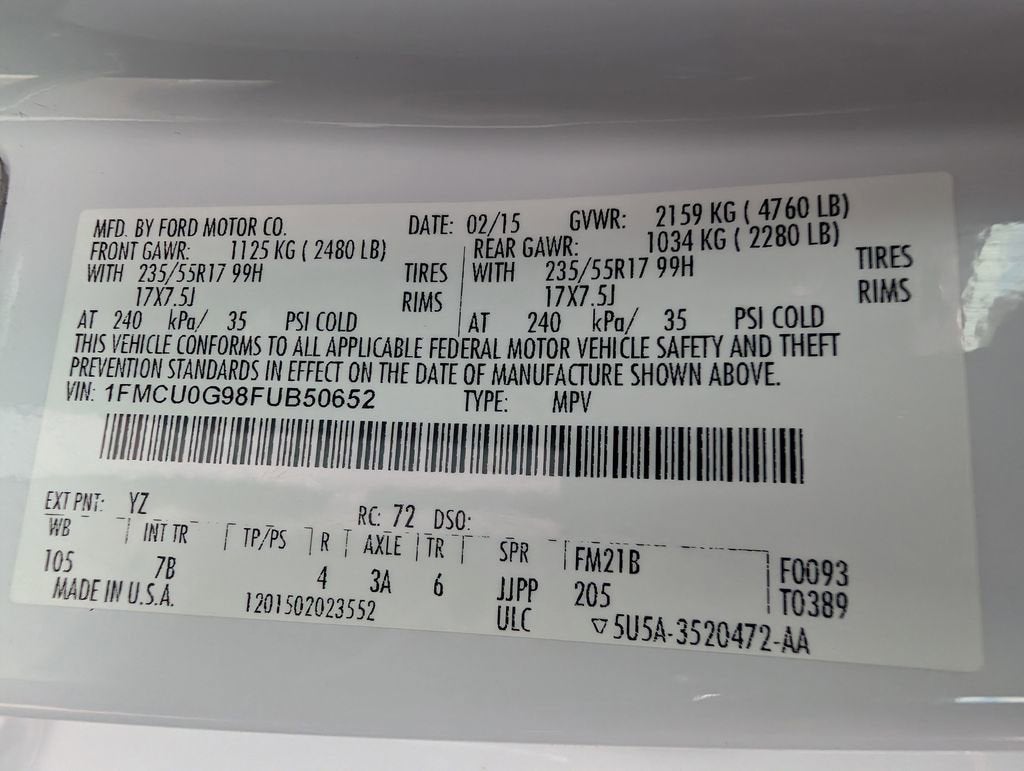 2015 Ford Escape SE