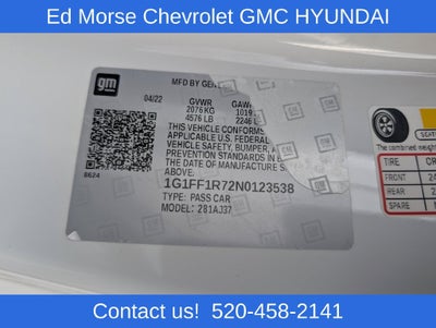 2022 Chevrolet Camaro 1SS