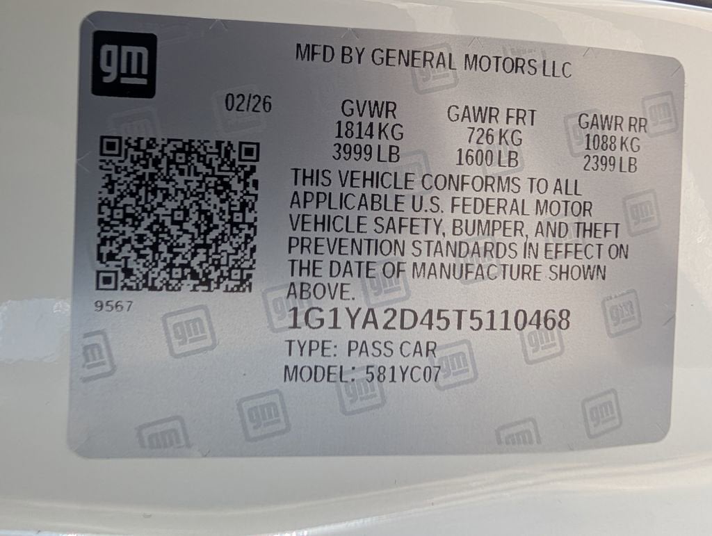 2026 Chevrolet Corvette Stingray 1LT