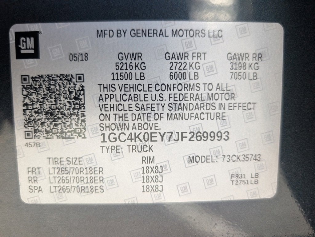 2018 Chevrolet Silverado 3500 HD LTZ