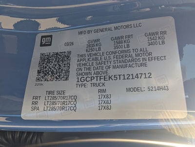 2026 Chevrolet Colorado ZR2