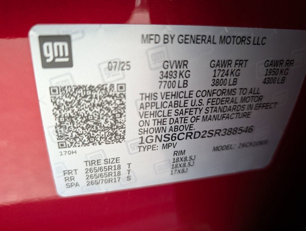 2025 Chevrolet Suburban LT