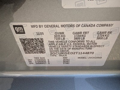 2026 Chevrolet Silverado 1500 LTZ