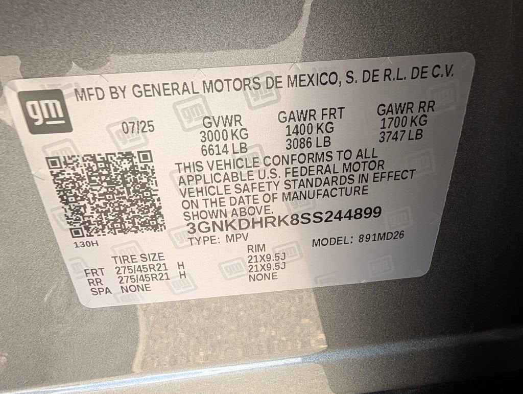 2025 Chevrolet Blazer EV RS