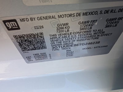 2026 GMC Sierra 1500 SLT