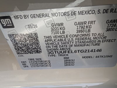 2026 GMC Sierra 1500 AT4X