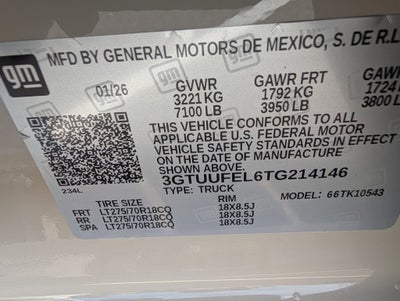 2026 GMC Sierra 1500 AT4X