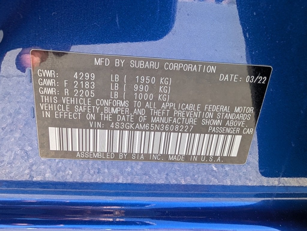 2022 Subaru Impreza Sport Sedan