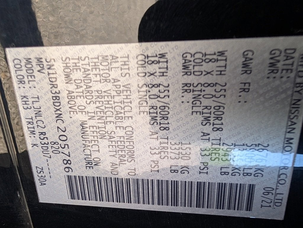 2022 Nissan Pathfinder SV 4WD