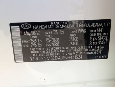 2022 Hyundai Santa Fe SEL