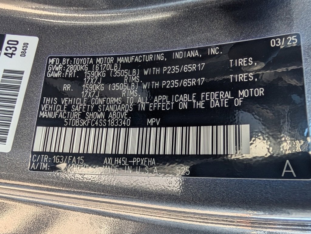 2025 Toyota Sienna LE