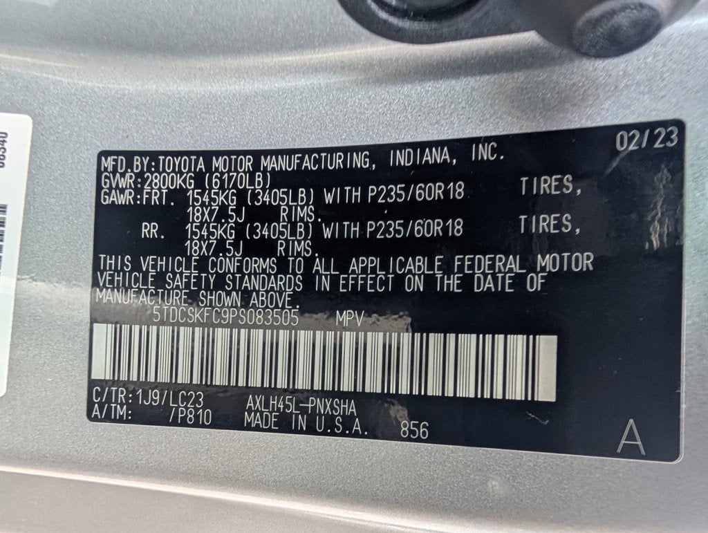 2023 Toyota Sienna 25th Anniversary Edition