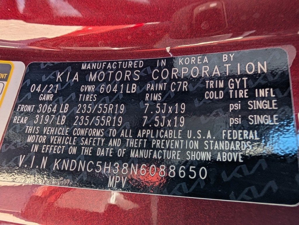 2022 Kia Carnival MPV EX