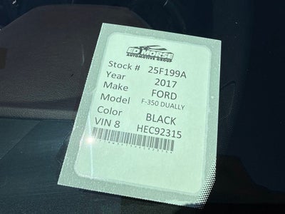 2017 Ford F-350SD Platinum DRW