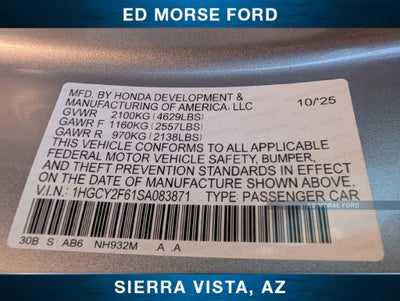 2025 Honda Accord Hybrid EX-L
