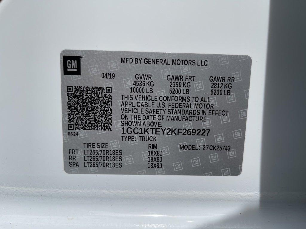 2019 Chevrolet Silverado 2500HD LTZ