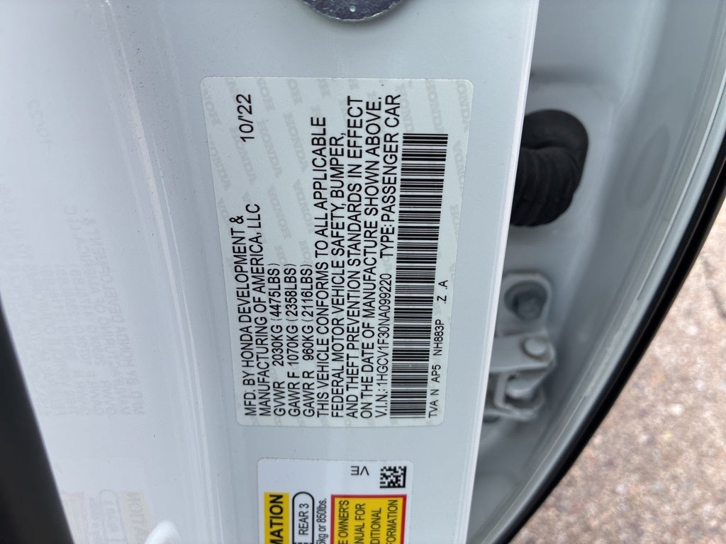 2022 Honda Accord Sport