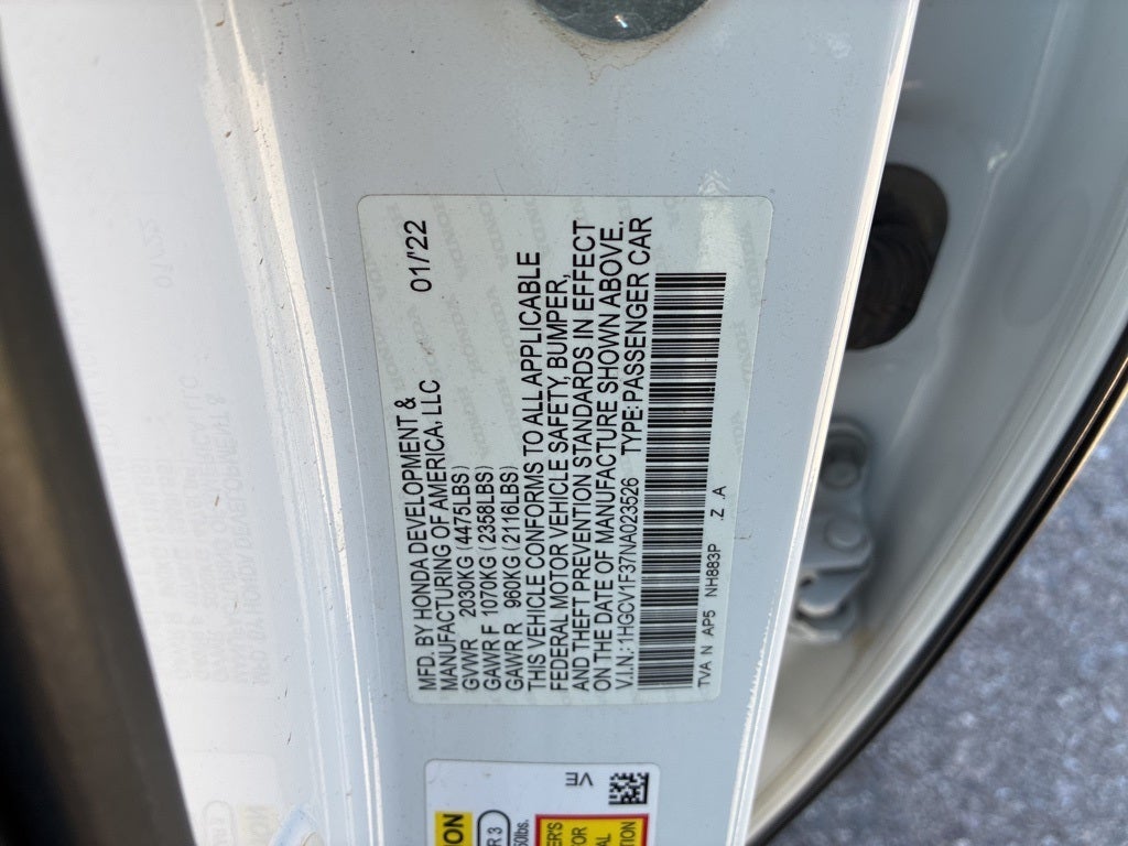 2022 Honda Accord Sport