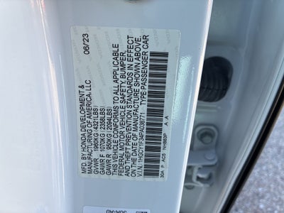 2023 Honda Accord EX w/o BSI