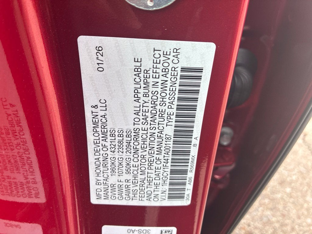 2026 Honda Accord SE