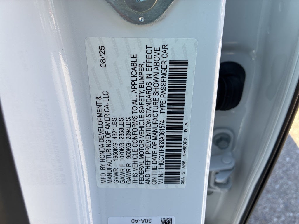 2025 Honda Accord SE