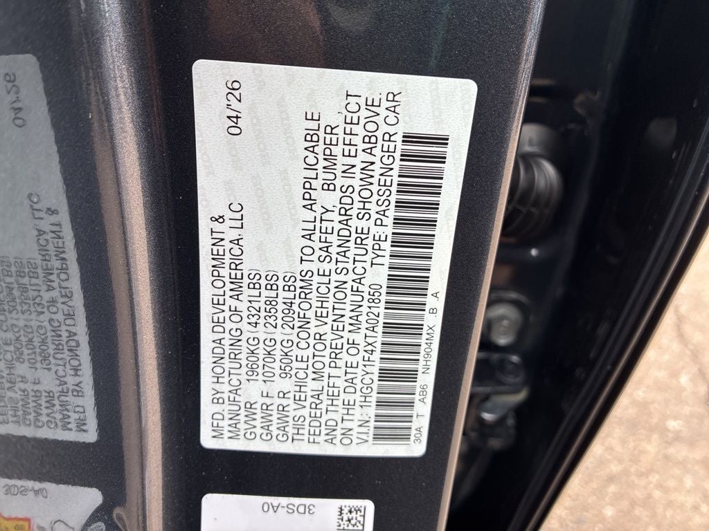 2026 Honda Accord SE