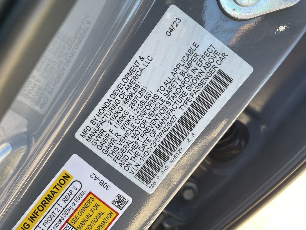 2023 Honda Accord Hybrid Sport