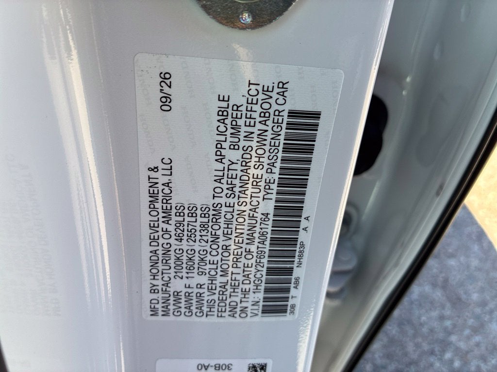 2026 Honda Accord Hybrid EX-L