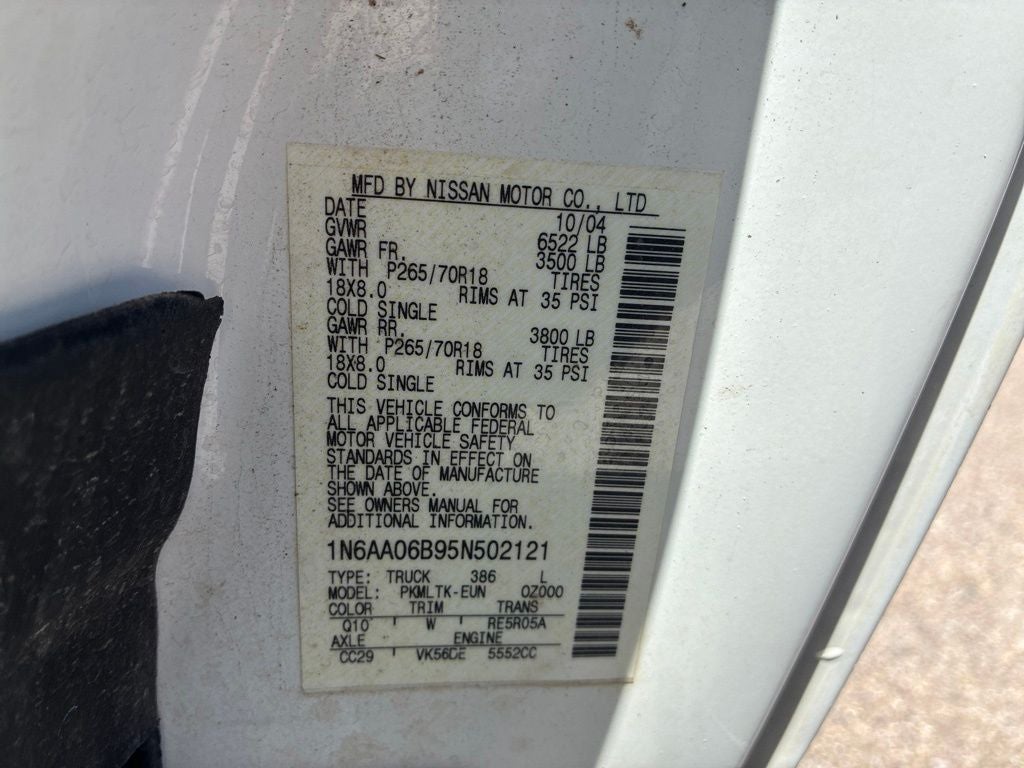2005 Nissan Titan SE