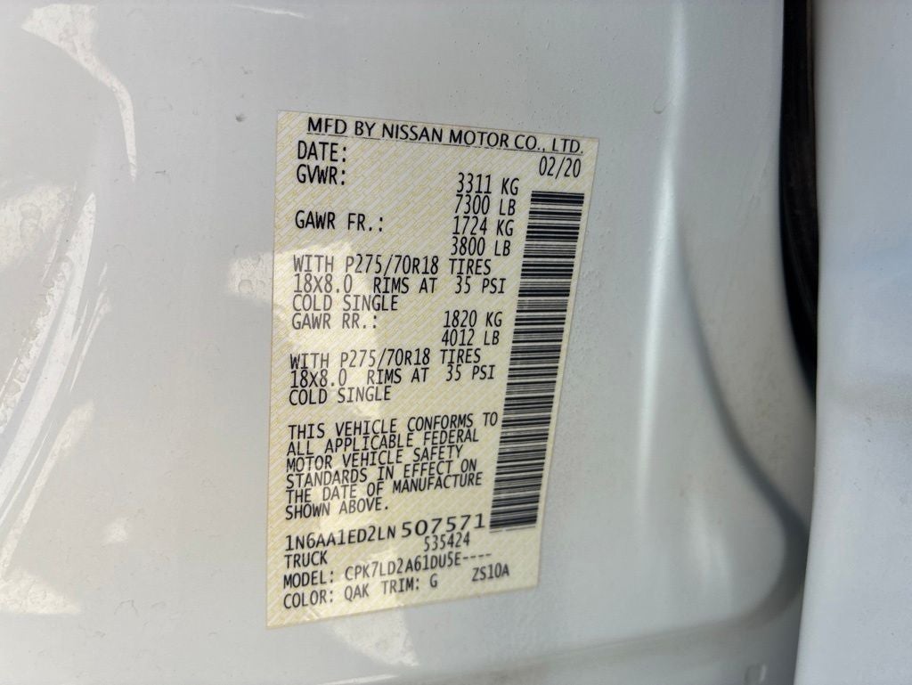 2020 Nissan Titan PRO-4X