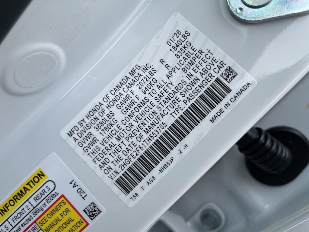 2026 Honda Civic Sport