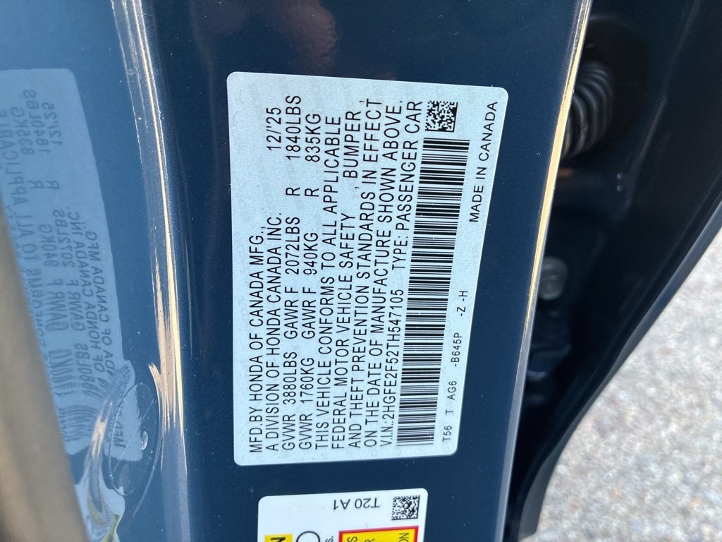 2026 Honda Civic Sport