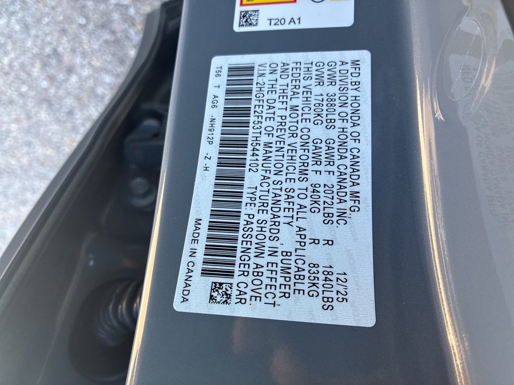 2026 Honda Civic Sport