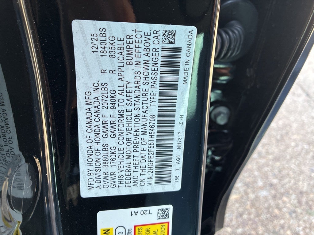 2026 Honda Civic Sport