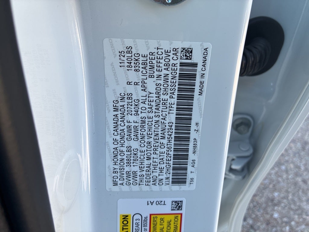 2026 Honda Civic Sport