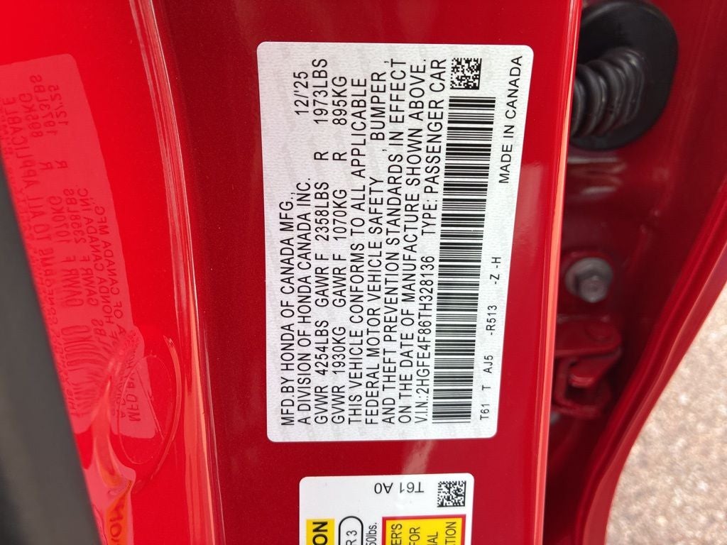 2026 Honda Civic Hybrid Sport Touring