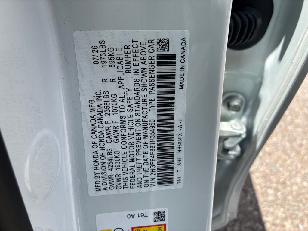 2026 Honda Civic Hybrid Sport