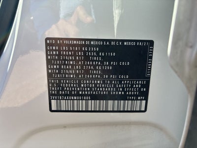 2022 Volkswagen Tiguan 2.0T S