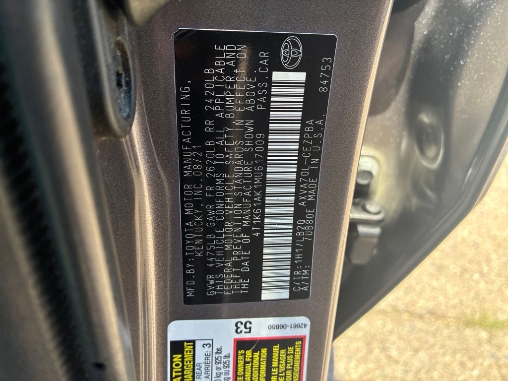 2021 Toyota Camry XSE