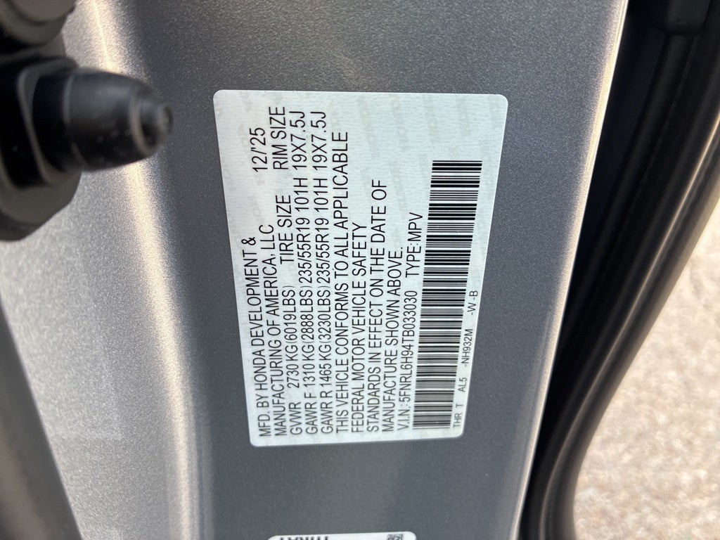 2026 Honda Odyssey Elite