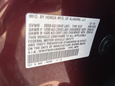 2017 Honda Pilot Touring