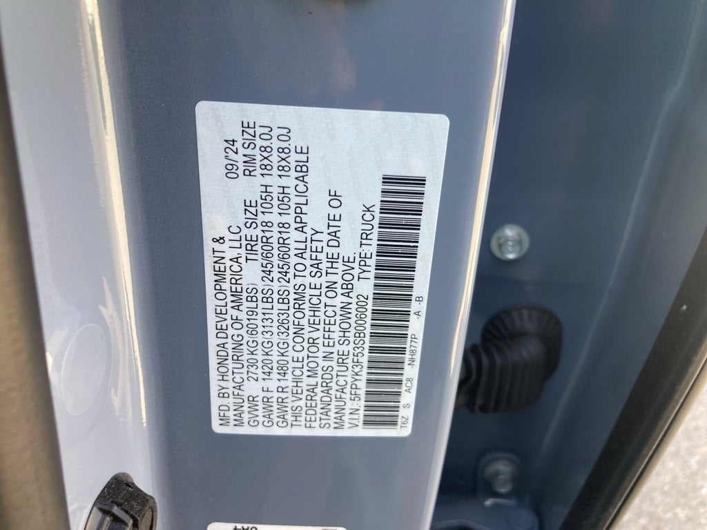 2025 Honda Ridgeline RTL