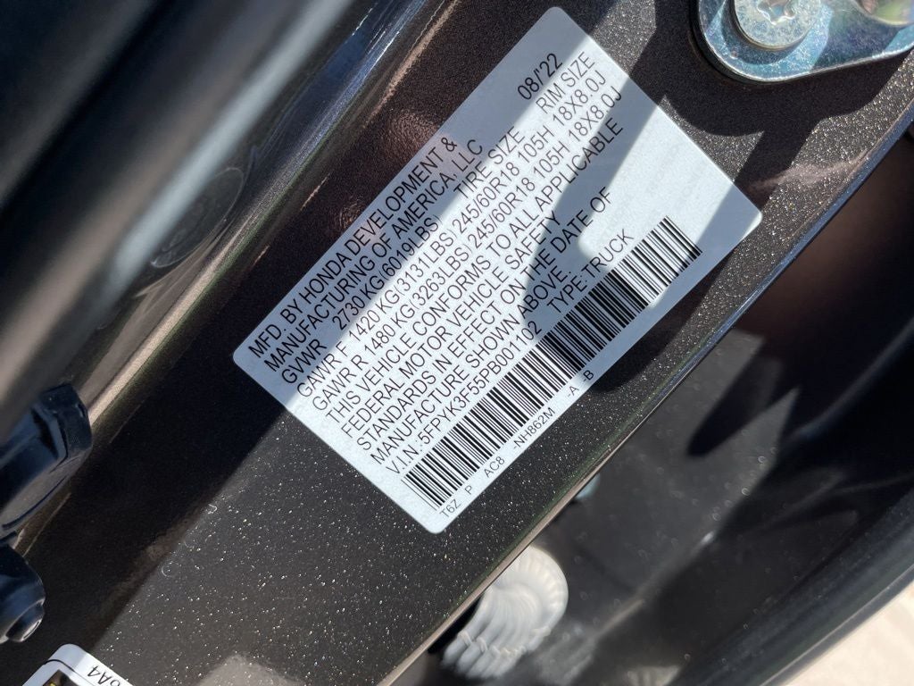 2023 Honda Ridgeline RTL