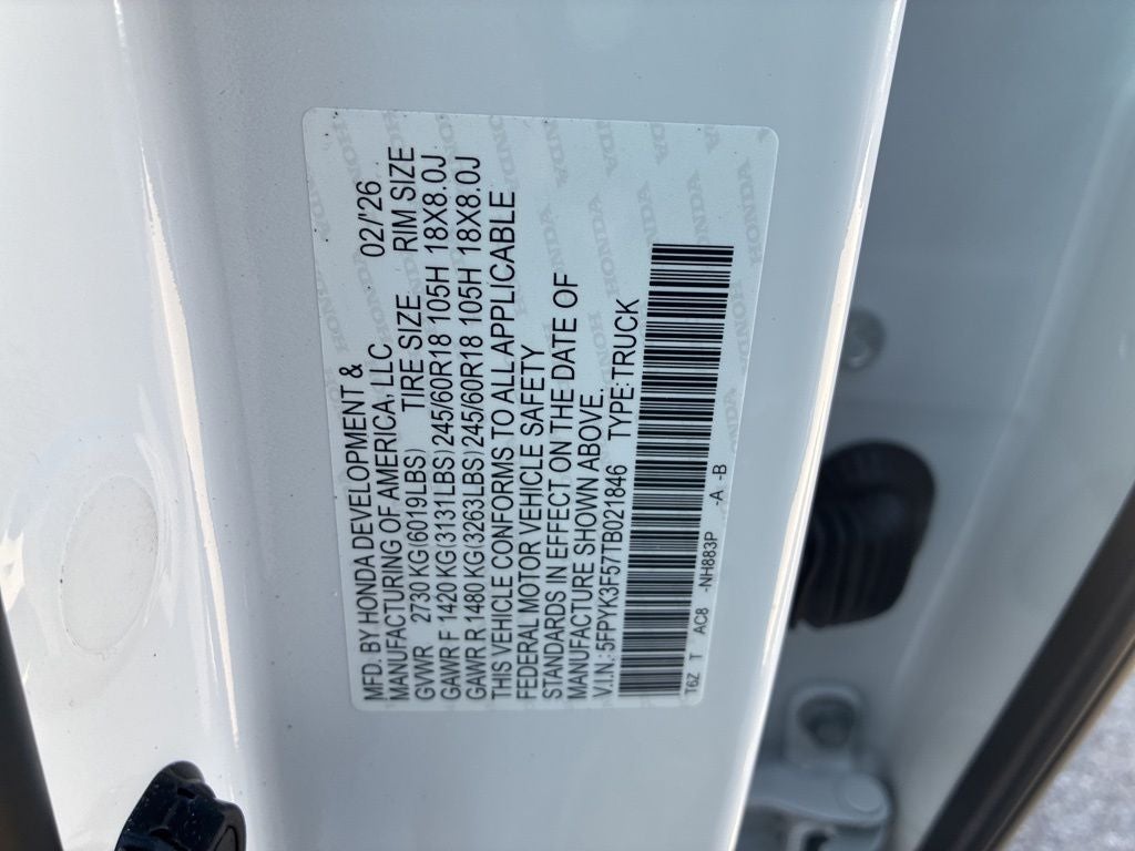 2026 Honda Ridgeline RTL