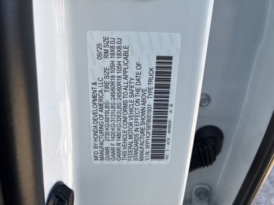 2026 Honda Ridgeline RTL