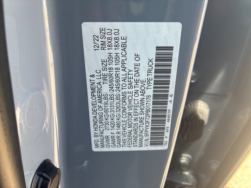 2023 Honda Ridgeline RTL-E
