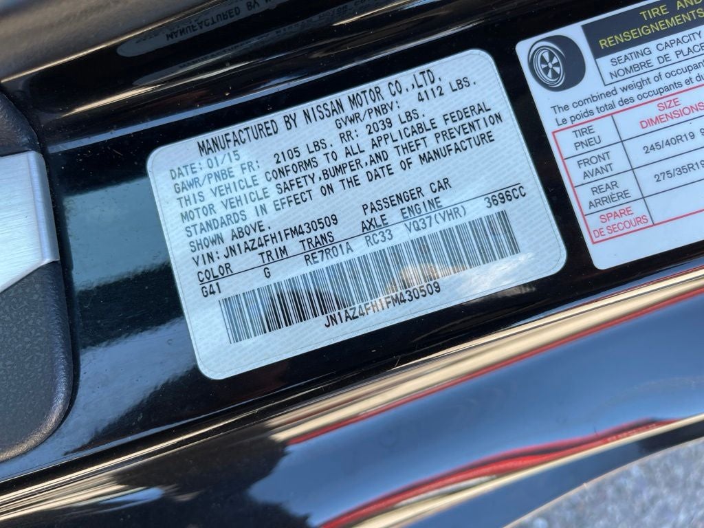 2015 Nissan 370Z Touring Sport