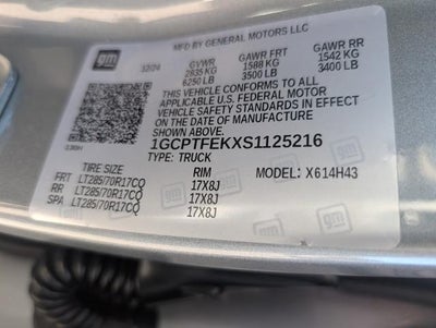 2025 Chevrolet Colorado Crew Cab Short Box 4-Wheel Drive ZR2