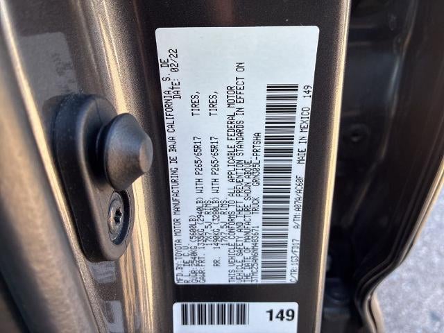 2022 Toyota Tacoma 4WD 4WD TRD Sport Double Cab 5' Bed V6 AT (Natl)