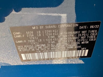 2022 Subaru Outback Wilderness CVT